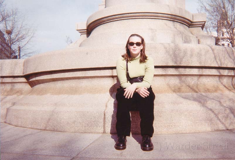 Elizabeth In Front Of Statue.jpg